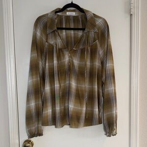 Blu Pepper Women’s Plaid Top